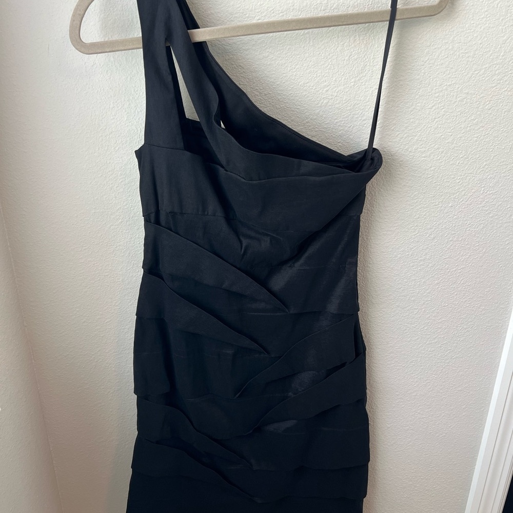 Hailey Logan - Black Bandage Dress w/side zip - Size L - EUC